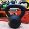 kettlebell μαύρο μαντεμένιο χωρίς καμία επικάλυψη